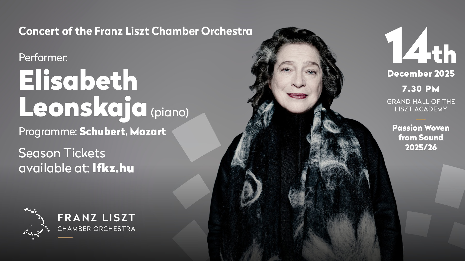 Concert with Elisabeth Leonskaja (piano)